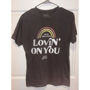 Luke Combs Shirt Womens Medium Gray Cotton Crew Neck Short Sleeve Stretch